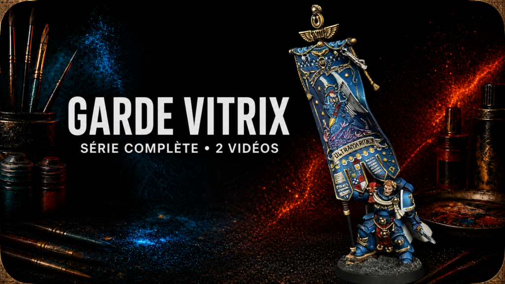 Garde Vitrix Ultramarines, figurine peinte par Nicolas de RnBrush Painting, serie complete en 2 videos