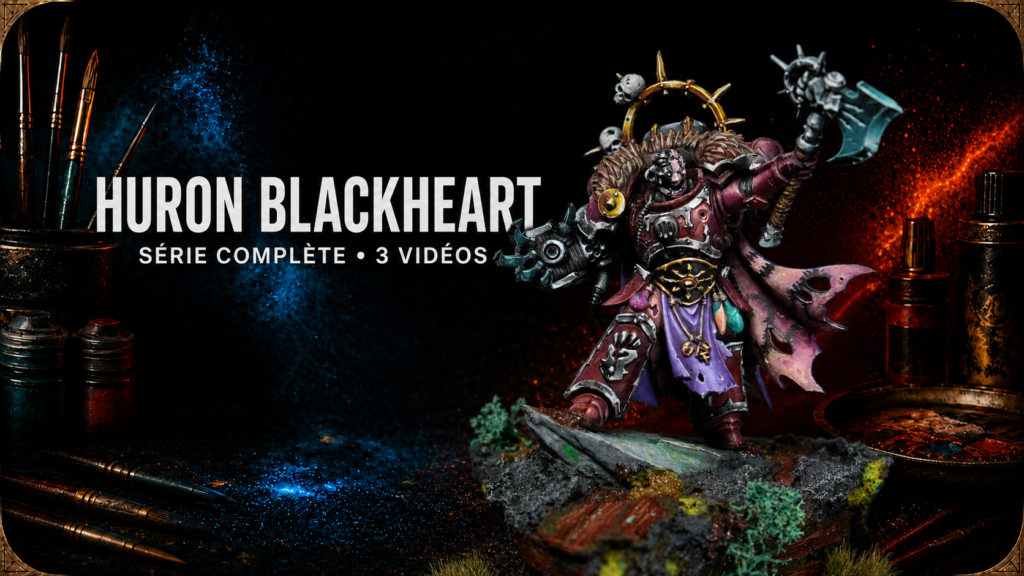 Huron Blackheart, figurine peinte par Nicolas de RnBrush Painting, serie complete en 3 videos